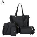 4pcs/set Women Handbag Messenger Pu Leather Shoulder Pu Bag Wallet Set Leather Purse Tote Women Satchel Set Tote Bag Handba V5y1. 