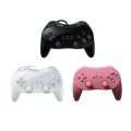 White/Black Classic Wired Game Controller Gaming Pro Remote Game Controller Gamepad For Nintendo Wii.