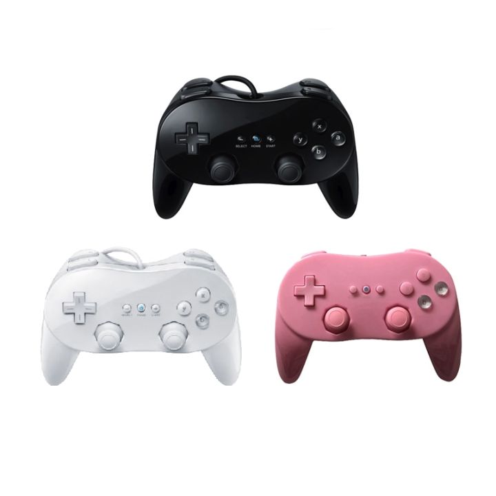 White/Black%20Classic%20Wired%20Game%20Controller%20Gaming%20Pro%20Remote%20Game%20Controller%20Gamepad%20For%20Nintendo%20Wii%20-%20Image%203