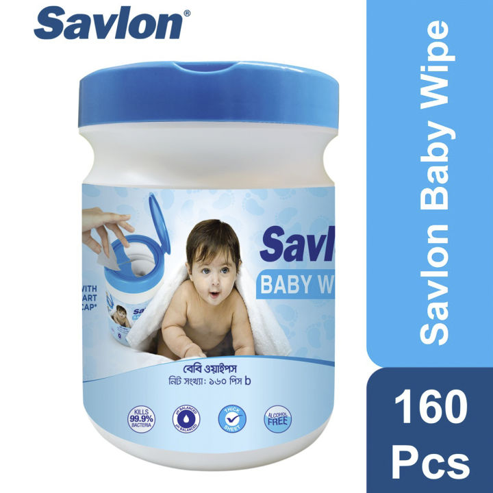 Savlon Baby Wipe Jar 160pcs
