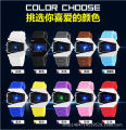New Silicone Stylish and Versatile Electronic Watch Invisible Aircraft Trend Jelly Watch LED Luminous Watch.