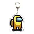 Anime Game Among Us Keychain Crewmates/Imposter Car Keychains for Men Bag Pendant Key Chain Trinkets Figure Ring Jewelry Gifts.