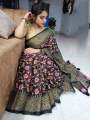 Exclusive Design Tangail Skin Print Saree Without Blouse Piece For Women.