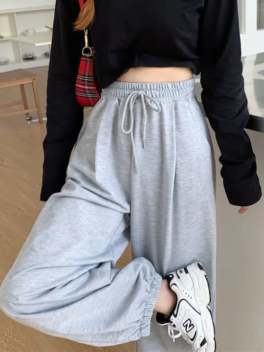 Woman%20Pants%20Streetwear%20Korean%20Style%20Loose%20Joggers%20Women%20Sweatpants%20Grey%20High%20Waist%20Comfort%20Simple%20Basic%20Casual%20Fashion%20Trousers%20-%20Image%204
