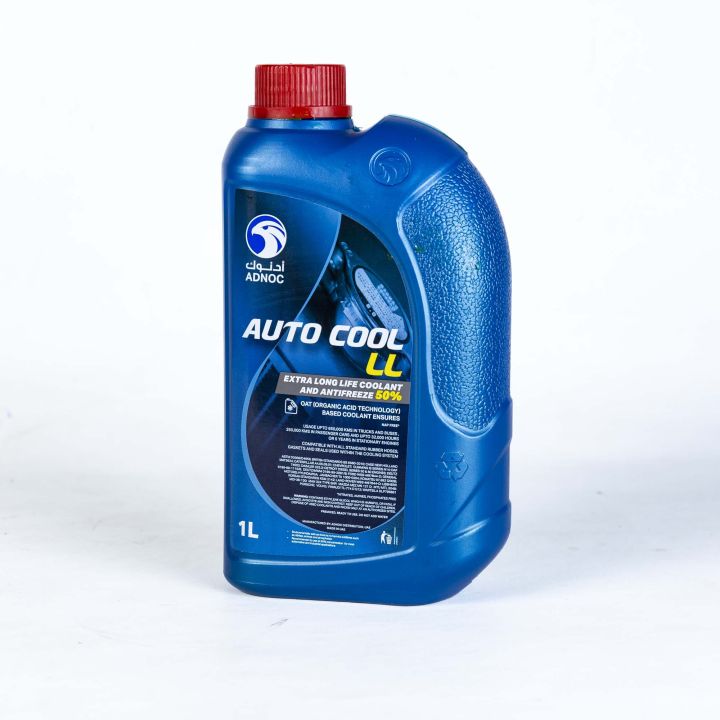 ADNOC Auto Cool LL, 50%_ Premixed Coolant_ Green Color_ 1L