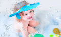 Baby, Kids, Children Shower Cap Soft Adjustable Baby Bath Head Cap Visor for Hair Washing Shower Protection Bath Cap Random Color (1Pcs).