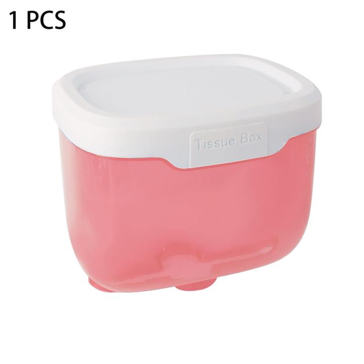 1/3 Pcs Wall Mount Tissue Holder Bathroom Waterproof Tissue Box Self-adhesive Punch-Free Multifunctional Storage Rack Bathroom Supplies - bathroom accessories