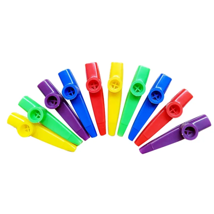 Plastic%20Kazoos%20Musical%20Instents%20with%20Kazoo%20Flute%20Diaphragms%20for%20Gift,%20Prize%20and%20Party%20Favors%205%20Colors%20(10%20Pieces)%20-%20Image%202