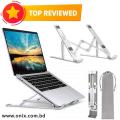 Aluminum Alloy Adjustable Portable Folding Notebook Stand Foldable Laptop Stand - Lifestyle Mall.
