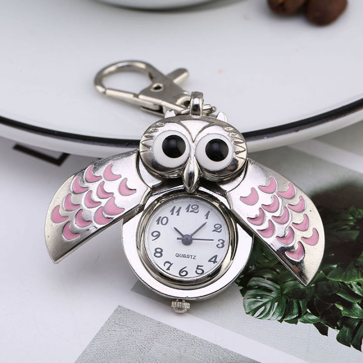 New%20Flip%20Korean%20Style%20Owl%20Necklace%20Pocket%20Watch%20Children's%20Watch%20Keychain%20Cartoon%20Pocket%20Watch%20Primary%20and%20Secondary%20School%20Students%20Men's%20Watch%20-%20Image%202