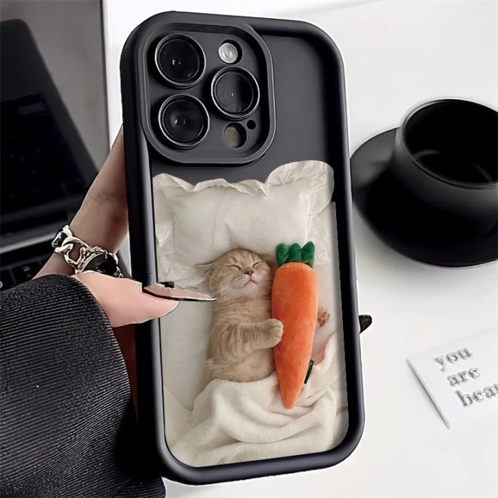 Candy%20Color%20Cute%20Cat%20Phone%20Case%20For%20iPhone%2011%20Case%20iPhone%2015%2013%2014%2012%20Pro%20XS%20Max%20XR%20X%207%208%2014%2015%20Plus%20SE%20Matte%20Shockproof%20Cover%20-%20Image%203