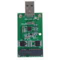 1Pc Mini USB 3.0 to PCIE mSATA External SSD PCBA Conveter Adapter Card Tetuo.