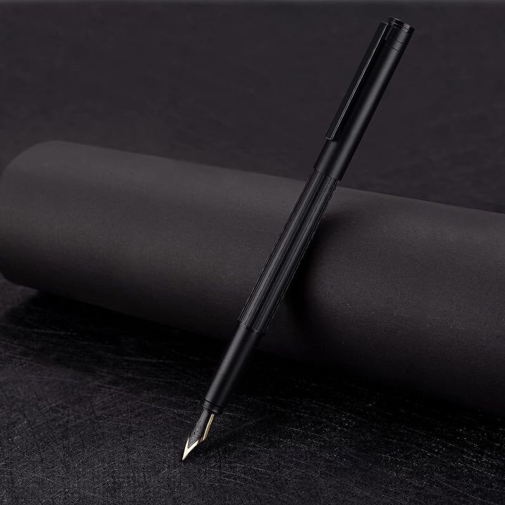 Hongdian%20H1%20Black%20Aluminum%20Fountain%20Pen%20Extra%20Fine%20Nib,%20Smooth%20Writing%20Instrument%20with%20Converter%20and%20Pen%20Case%20Set%20-%20Image%206