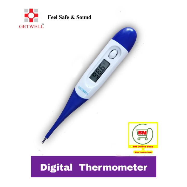 Getwell Flexible Digital Thermometer with Beeper For Measuring Temperature of Fever in Human Body- 01 Pcs