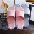 Japanese style home slippers women's summer indoor home bathroom non-slip hotel couple sandals for home men to wear outside. 