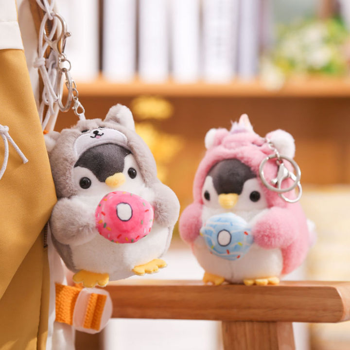 【Toy life hall】Cute Penguin Doll Keychain Cartoon Car Kawaii Women Bagh