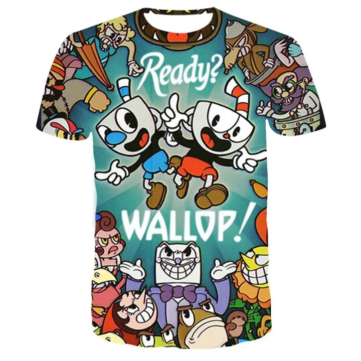 Summer%20Cuphead%20Mugman%203D%20Print%20Kids%20T-Shirt%20Funny%20Girls%20Boys%20Children%20Tops%20Tees%20Unisex%20Breathable%20Cartoon%20O-Neck%20Short%20Sleeve%20-%20Image%202