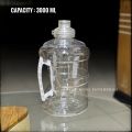 1 Pcs-3 Liter (Half Gallon) 64oz BPA-Free Large Training Gym Water Bottle- Handle Carry - Water Pot.