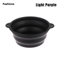 Fashions 1 Pcs Foldable Face Ice Bath Bowl Facials Plunge Wash Basin Silicone Portable Travel Home Skincare Ice Facials Bath.