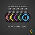 FANTECH HG11 PRO RGB Gaming Headphone Virtual 7.1 Channel Surround Vibration Bass Stereo Gaming Headset Microphone USB Earphone.