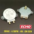 Microwave Oven Motor 30VAC - 4/5RPM - 3.5/4W Synchronous Turntable Motor 49TYZ. 