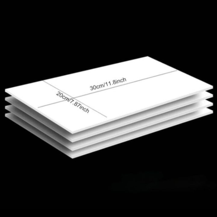 White PVC Board Sheet 3/5/7 pcs | 11.8 ×7.8 Inch Rectangle Poster Board for Craft, DIY, Art, Display, Mounting, Printing & School Projects | Lightweight, Smooth Surface & Durable Quality
