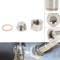 Oxygen Sensor Nut Weld Bung Plug M18X1.5 O2 Sensor Adapter Nut Bung Stainless Steel Flat-Port Parts Accessories.