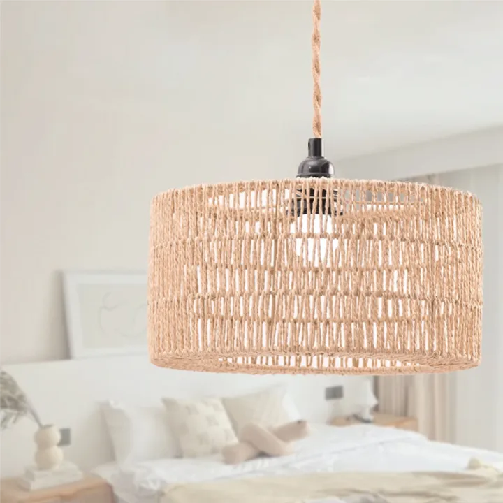 Paper%20Rope%20Lampshade%20Ceiling%20Light%20Shade%2030x15cm%20-%20Image%2010