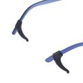 3 pairs of ear hooks Glasses Supports Anti-slip Silicone - Black.