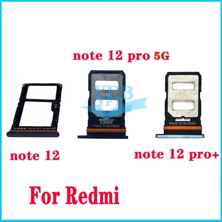 For Xiaomi Redmi Note 12 Pro Plus Pro+ Sim Card Tray Reader Holder Adapter Repair Spare Parts