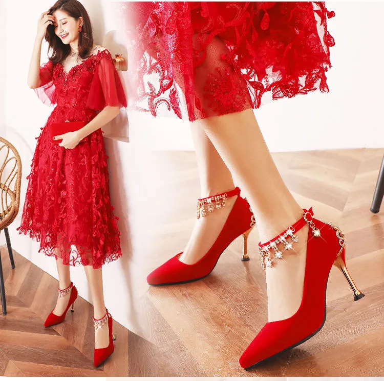 short wedding dress red shoes Can I Get Married in This Short Red Dress?!" (I Say YES!)