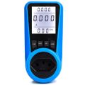 Socket Digital Current Meter Voltmeter AC Power Meter Time Watt Power Energy Tester Wattmeter - EU Plug. 