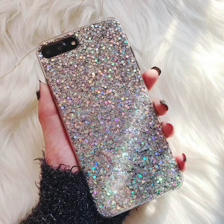 Silicone%20Bling%20Powder%20Soft%20Case%20For%20iPhone%2015%2014%20Plus%2013%2012%2011%20Pro%20Max%20SE%202%206%206S%207%208%20Plus%20XS%20Max%20XR%20X%20Shiny%20Glitter%20Phone%20Cover%20-%20Image%202