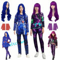 Kids Mal Descendants 3 Costume For Girls Evie Cosplay Costume Child Fantasia Halloween Clothes Birthday Party Fancy Dress Wig. 
