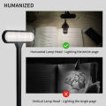 Delicate product LED Book Lights, Rechargeable Clip On Light, 3 Lighting Modes, 9 LEDs, Eye Protection Reading Lamp, up to 40 Hours Reading - Perfect for Reading-Black. 