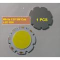 High Power White 3W 12V COB LED Chip 028 Module For Floodlight Spotlight Headlights Soldering With Short Cable. 