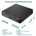TWEXQNY 2X Portable CD Player Double Headphone Version Contact Button Reproductor CD Walkman Rechargeable Shockproof LCD Display. 