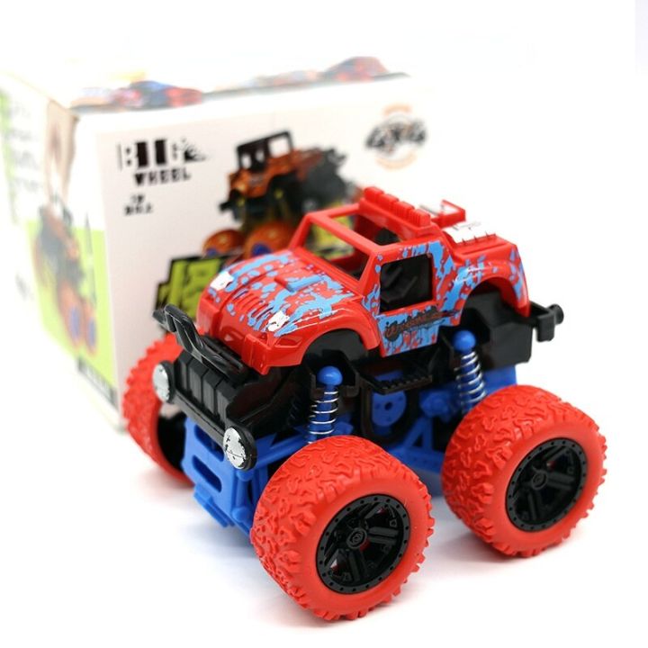 【Toy life hall】Big Monster Truck Degree Flipping Car Inertia Power SUV Diecast Outdoor Toys For Children Boys Birthday Gift