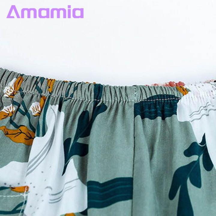 Women%20Pajama%20Set%20Floral%20Print%20Sleeveless%20Vest%20Wide%20Leg%20Pants%20Set%20for%20Mid-aged%20Women%20Casual%20Homewear%20Pajamas%20Set%20Loose%20Vest%20Pants%20Set%20-%20Image%207