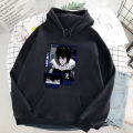 BLACK  SWEAT SHIRT HOODIE ANIME BLACK HOODIE AOT MY HERO ACADEMIA NARUTO DEATHNOTE  TOKYO REVENGER JUJUTSU KAISEN JAPAN ANIME. 
