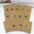 Butterfly Pendant Necklace for Women Zinc Alloy Link Chain Design. 