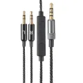 Headphone extension cord-2 x Headphone cable For Sol Republic Master Tracks HD V8 V10 V12 X3-Black. 