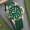 Men Sports Silicone Rhinestone Watch.