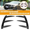 Car Rear Bumper Lip Spoiler Canards for Mercedes Benz W176 A200 A250 A45 AMG. 