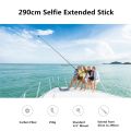 290cm 3m Carbon Fiber Invisible Extended Edition Selfie Stick For Insta360 X3 / ONE X2 / ONE RS Accessories For GoPro Insta 360. 