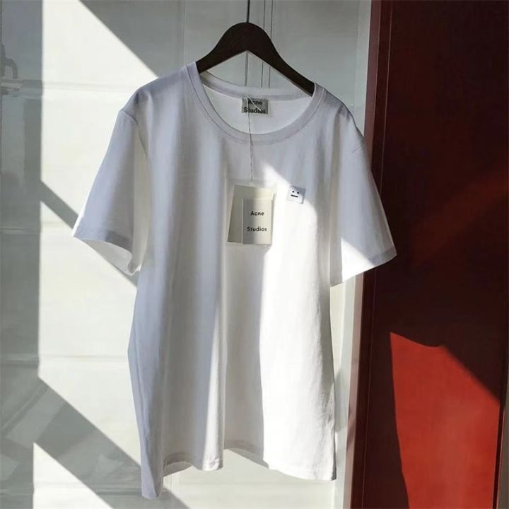 Acne%20Studios%20High%20Quality%20New%20Cotton%20T-shirt%20Women%20Printed%20Round%20Neck%20Casual%20Loose%20Couple%20Short%20Sleeve%20T-shirt%20Male%20Parent%20Child%20-%20Image%202