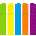 20 Pieces Snap-in Plastic Bookmark Mini Binder Dividers Snap in Bookmark for Planner Multicolor Plastic Bookmark. 