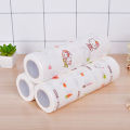 Locaupin 50 Sheets Printed Kitchen Paper Towel Roll Reusable Cleaning Dish Washable Oil and Water Absorbent Tissue. 