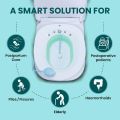 Sitz Bath, Sitz Bath for Hemorrhoids, Sitz Bath for Toilet Seat, Postpartum Care, Sits Bath Kit for Women, Collapsible, Flusher Hose, Drain Holes, Wider Seating Area, Deeper Bowl.