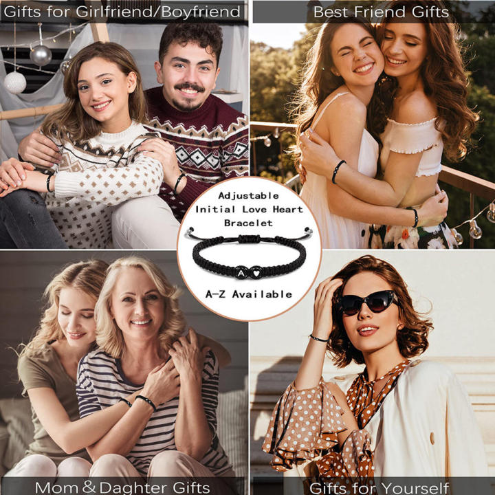 Black%20And%20White%20Peach%20Heart%2026%20Letter%20Woven%20Bracelet%20Simple%20And%20Versatile%20Ins%20Style%20Love%20Couple%20Bracelet%20Bracelet%20Bracelet%20-%20Image%205
